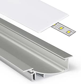 2m Aluprofil FLAT (FL) 2 Meter Aluminium Profil-Leiste eloxiert für LED