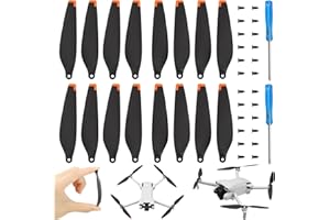 PANYI 16 Pezzi Eliche per Droni Pale di Ricambio per Eliche Accessori per Droni Elica Silenziosa Con 2 Cacciaviti e 24 Viti Compatibili Con I Modelli 3,Mini 3 Pro e Mini 4 Pro