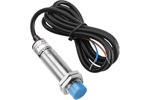 Heschen Interruptor de sensor de proximidad capacitivo, LJC18A3-B-J/DZ, Detector 1-10mm, 90-250VAC 400mA, Normalmente cerrado (NC), 2 cables