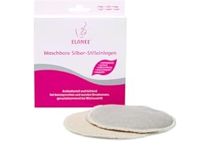 Elanee 218-00 Plata Stilleinlagen, lavable, 2 piezas