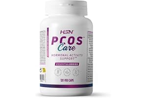 HSN Myo-Inositol + D-Chiro Inositol PCOS Care | 120 Cápsulas Vegetales | Formulado para Mujeres: RATIO 40:1 | Con Vitaminas y Minerales | No-GMO, Vegano, Sin Gluten