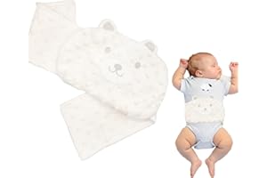 EasylaVie Bouillotte Bebe Anti Colique Ceinture Bouillotte Peluche Coussin Chauffant micro onde avec Rembourrage Naturel