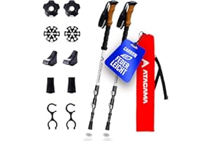 ‎ATACAMA ATACAMA Nordic Walking Stöcke Damen und Herren Wanderstöcke Faltbar & Wanderstöcke Teleskop aus Carbon - Walking Stöcke - Trekkingstöcke - Ultra leichte Wanderstöcke mit viel Zubehör