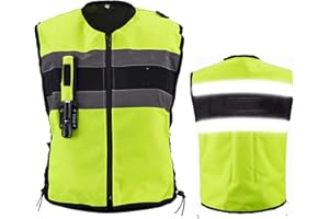YXYECEIPENO Gilet Airbag per Equitazione Gilet Airbag Riflettente per Moto Tessuto 500D Resistente all'Usura E Facile da Pulire Airbag A Grilletto Meccanico (S-3XL, Non Dotato di Bombola di Gas CO2) Gilet airbag