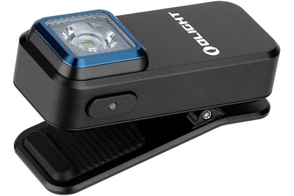 OLIGHT Oclip lampe de poche à clip Source Rouge et Blanche 300lm Rechargeable avec Aspiration Magnétique et Trou de Suspension IPX5 Étanche Utilisée en Camping et Alpinisme