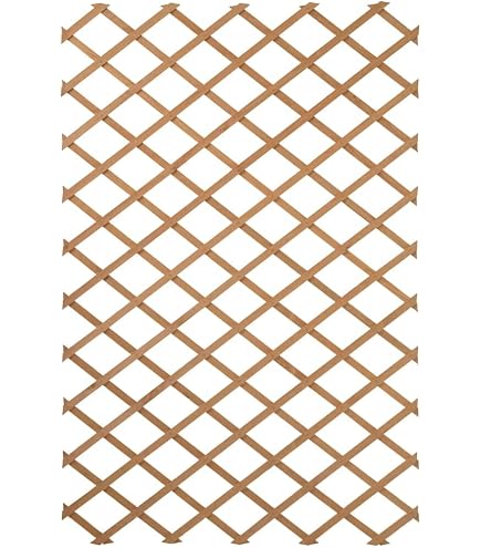 2 Treillis Garden Gardebruk 180x107cm - Support Plantes Grimpantes/Brise-vue - Bois Pliable