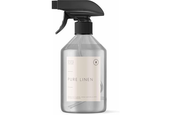 BOHORIA Luftfräschande spray och fräsch tvättparfym – stimulerande och fräsch rumsdoft – 500 ml (Pure Linen)
