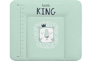 Schnucky Wickelauflage - weiche Baby Wickelunterlage, Wickeltischauflage, wasserdicht und abwaschbar, für Wickeltisch/Wickelkommode geeignet. [85 x 72 cm, König]