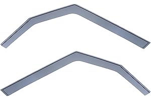 Modifycar - Deflectores Compatibles con Fiat 500L 2012 en adelante - Vidrio Acrílico Duradero - Derivabrisas Delanteros Ahumados para Ventanillas - Instalación Interior - 2 Unidades