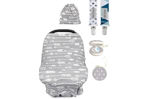 Dodo Babies Manta para lactancia, Cubierta de asiento del coche, Bufanda lactancia materna, Ultrasuave y transpirable, Diseño multiuso, Incluye clips para guardar Chupetes, Estuche, Bolsa para Guardar