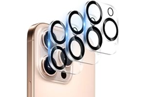 AIYEEN Osłona obiektywu aparatu (3 sztuki) kompatybilna z iPhone 16 Pro 16.0 cm i iPhone 16 Pro Max 17.5 cm osłona obiektywu aparatu, szkło hartowane 9H, przezroczyste HD odporne na zarysowania