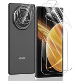 Yiunssy Pack of 2 + 2 Screen Protectors for Honor Magic V3 and Honor Magic V3 Tempered Glass Camera Bubble-Free Soft/Anti-Scratch/HD Screen Protector/Camera Protective Glass for Honor Magic V3
