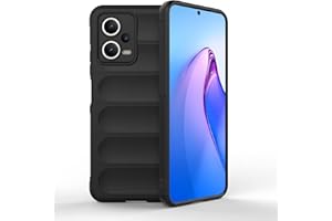 EASSGU Funda para Poco X5 5G / Redmi Note 12 5G (6.67" Inches) Soft TPU Silicona Antigolpes Carcasa - Negro