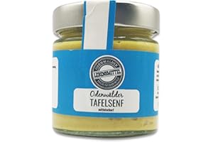 Odenwälder Lebensmittel – 210ml Tafelsenf aus Deutschland – Made in Germany – bester Senf im Glas
