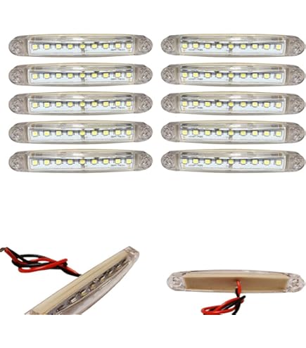 LED Breedtelamp 12/24V Links Haaks Met Zijmarkering