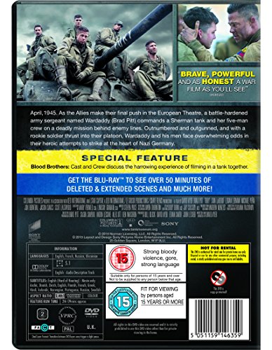 Fury [DVD] [2014]