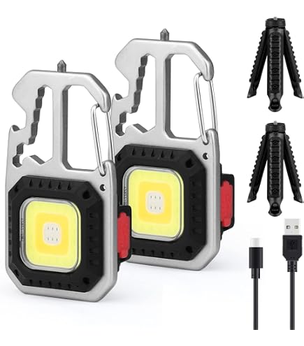 Mini LED-Taschenlampe Mit Clip – 4 Stück Set Für Camping, Notfall, Outdoor