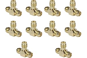 10X SMA Hona Till Två SMA Hona Trippel T -Adapterkontakt 3-VäGs Splitter