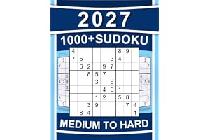 1000+ Sudoku Puzzles for Adults: Medium to Hard Sudoku Puzzle Book with Detailed Step-by-step Solutions and Hints When You Get Stuck