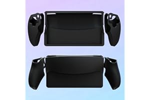 JOYSOG PS Portal Controller Skin for Playstation Portal Remote Player Handheld Game Console Anti-Slip Protective Cover Case (Black)