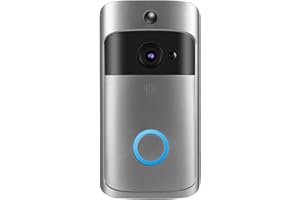 LEFTWEI Videocamera per campanello video, Videocitofono Smart Wifi Campanello a infrarossi senza fili Sistema di accesso per citofono Videocamera per porta