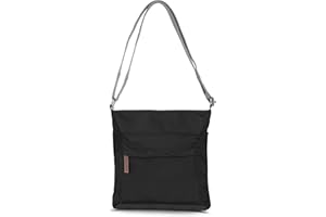 ROKA LONDON ROKA Kennington Medium Nylon Crossbody Bags for Women & Men - Multi Pockets, Chunky Zip, Adjustable Strap for Travel, Work, School