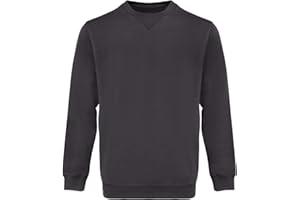WORK IDEA Sweat-Shirt à col Rond pour Homme, vêtement de Travail, Pull Basique pour Homme