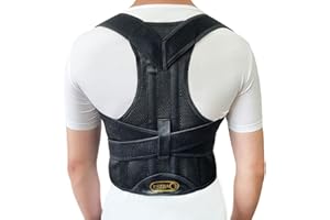 ZSZBACE Correttore Posturale Spalle Schiena, RegolabileFascia Lombare Supporto Schiena Postura Uomo Donne Alleviare Mal Schiena(XL)