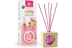 CRISTALINAS. Ambientador & Absorbe Olor Mikado para Mascotas. 0% Alcohol. Mas de 4 semanas de duración. Aroma Limpio. 30ml