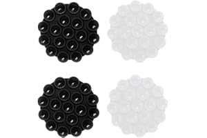 AMZFUK Ventosa Per Telefono Per Tutti I Modelli Di Telefono,4 Pezzi Silicone Supporto Smartphone Auto,Multiuso,per selfie e video, hands-free, durevole e facile da usare-2 Bianco/2 Nero