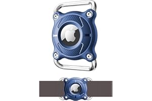 SICHY Kompatybilny z uchwytem na obrożę dla psa Airtag, uchwyt na Airtag do obroży dla psa ze zdejmowaną pętlą, solidny TPU, lekki, kompaktowy rozmiar, pasuje do szerokości 3 cm / grubości 4,5 mm obroży