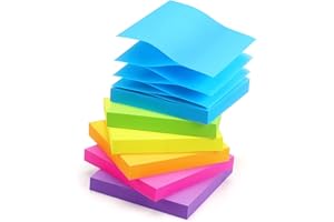 Early Buy Pop Up Sticky Notes 3x3 Refills Self-Stick Notes 6 Pads, 6 Bright Colors, 100 Sheets/Pad