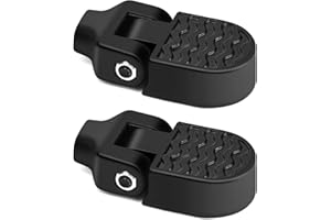 TOBWOLF 1 Pair Mini Bike Rear Pedals, 3.1x1.6 in / 8x4cm Aluminium Alloy Folding Bike Pegs, Non-Slip Bicycle Footrests, Foot Plates Pedals for Folding Mountain Bike, Foldable Bicycle