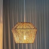 NYLife Wicker Jute Rope Rustic Chandelier