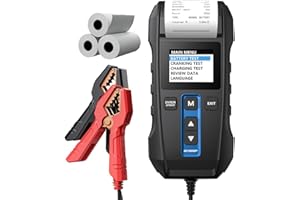 Tester akumulatora samochodowego 12 V 24 V, TOPDON BT300P profesjonalny tester obciążenia akumulatora z drukarką, analizator alternatora akumulatora 100-2000CCA, tester rozruchu i ładowania do motocykla, ciężarówki, łodzi
