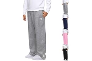 GENERISCH Baggy Jogginghose Jungen Kinder Trainingshose Weites Bein Freizeithose Baumwolle Cargohose Sporthose mit Gummizug Lässig Sport Sweathose Jogger Hose Lockere Elastischer Teenager Sweatpants 5-16 Jahre