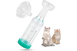 MALIHOME Espaciador de inhalador de mano para gatos con 2 máscaras para gatos que ayudan a respirar y administrar medicamentos