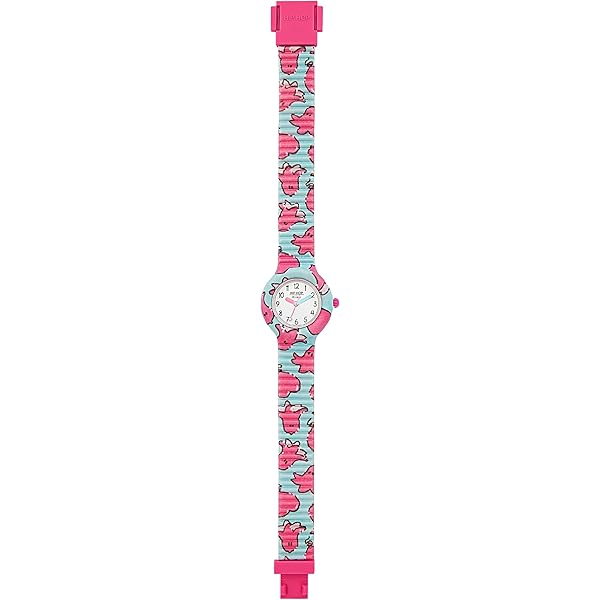 Orologio Bambina HIP HOP Con Ciliegie - Cinturino In Silicone E Tessuto Rosa, Impermeabile 50m - Foto 4