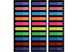 CEXUN 600 Piezas Marcadores de Página de Etiquetas, Notas Adhesivas Índices,Marcadores Adhesivos, Marcadores Adhesivos para Leer Notas,para Lectura, Actas de Reuniones, Escuelas, Oficinas