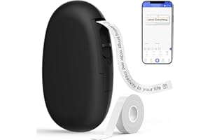 SUPVAN Katasymbol Etikettendrucker, Mini Bluetooth E10 Selbstklebendes Etikettiergerät - Tragbarer Labeldrucker Mini Label Pr