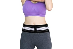 Granvoo Beckengurt, Hüftbandage, Hüftgürt für Damen & Herren - Ischias Bandage, Gürtel für Hüfte Schmerzen, Sacroiliac belt, Iliosakralgürtel Atmungsaktiv, Rutschfest