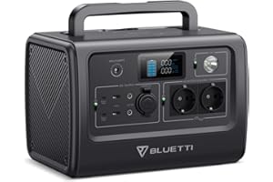 BLUETTI Générateur Électrique Portable EB70, 716Wh Batterie LiFePO4, 2 Sorites CA 1000W (1400W Pic) et USB-C 100W, Station Électrique Portable pour Voyage, Camping-Car, Jardin