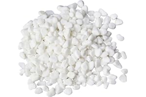 CWPFVQA 2 Paquetes De Piedras Decorativas para Jarrones, Piedras Decorativas Blancas, Piedras Decorativas De Paisaje Blancas, para Rellenar Decoraciones De Jarrones, Jarrones (160G)