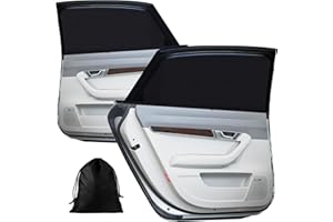 KCVV Parasol Coche Bebe, Paquete de 2 Parasol Coche Lateral，Diseño con Protección UV, Compatible con la Mayoría de Los Vehículos, Ideal para Proteger A Niños Y Mascotas De La Exposición Solar.