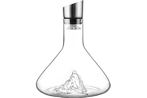 Cooko Decantador de vinho com filtro aereador, jarro de vinho tinto, aerador de vinho,accesorios de vino de (1200 ml)