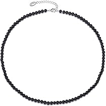 Collana Con Perle Di Occhio Di Tigre Philip Jones – Regolabile 43+5 Cm, Chiusura A Moschettone, In Sacchetto Regalo