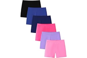 Adorel Pantalones Cortos Algodón Mallas Cortas Shorts para Niña Pack de 6