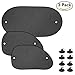 Produktbild DRFLY Auto Sun Shade 2 PCS Seitenfenster Sonnenschirme und 1 PC Heckfenster Sun Shades Cling Faltbare atmungsaktive Cling Shades gegen UV Ray, Sonnenlicht und Blendung, schwarz