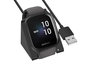 Giaogor Ladekabel Kompatibel mit Garmin Venu SQ, Kabel Ladegerät Ladestaion für Garmin Venu SQ Smartwatch (schwarz)