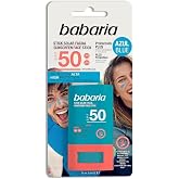 Babaria Blue Facial Solar Stick SPF50+ 20g &ndash; Waterproof Surf Stick &ndash; Sunscreen Bar Sensitive Areas, Tattoos and Water Sports